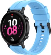 Horlogebandje Geschikt voor Huawei GT2 42MM  - Blauw - Siliconen - Horlogebandje - Polsbandje - Bandjes.nu - Polsband