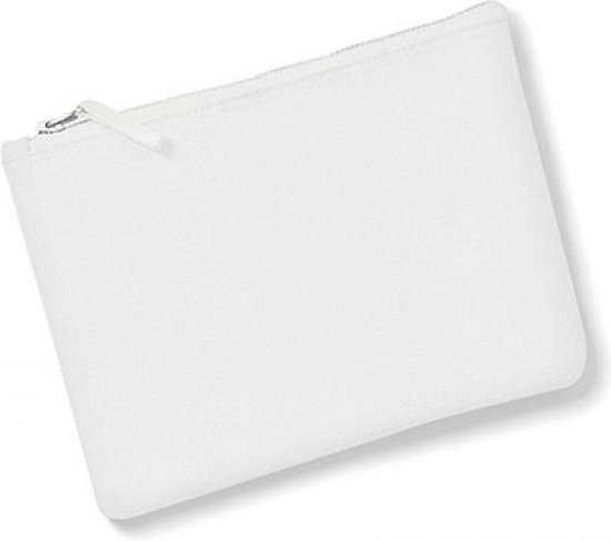 Pochette d'accessoires en toile Westford Mill WM530 - Off White - M (22,5 x 16 cm)