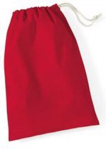Westford Mill Cotton Stuff Bag WM115 - Classic Red - S (25 x 30 cm)