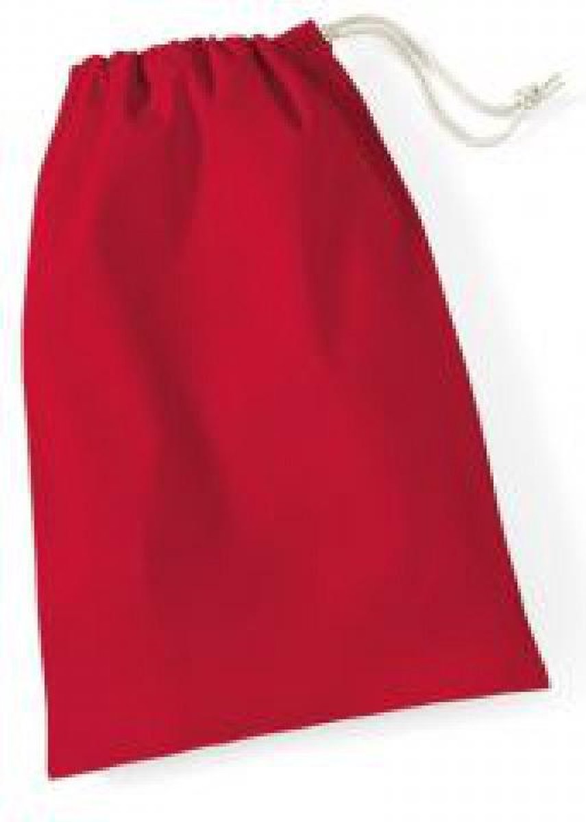 Westford Mill Cotton Stuff Bag WM115 - Classic Red - S (25 x 30 cm)