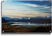 Walljar - Winter Alps - Muurdecoratie - Plexiglas schilderij