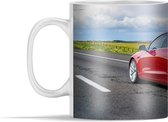 Mok - Tesla - Amerika - Auto - 350 ml - Beker