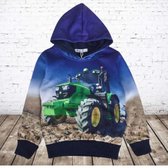 Blauwe Hoodie met John Deere