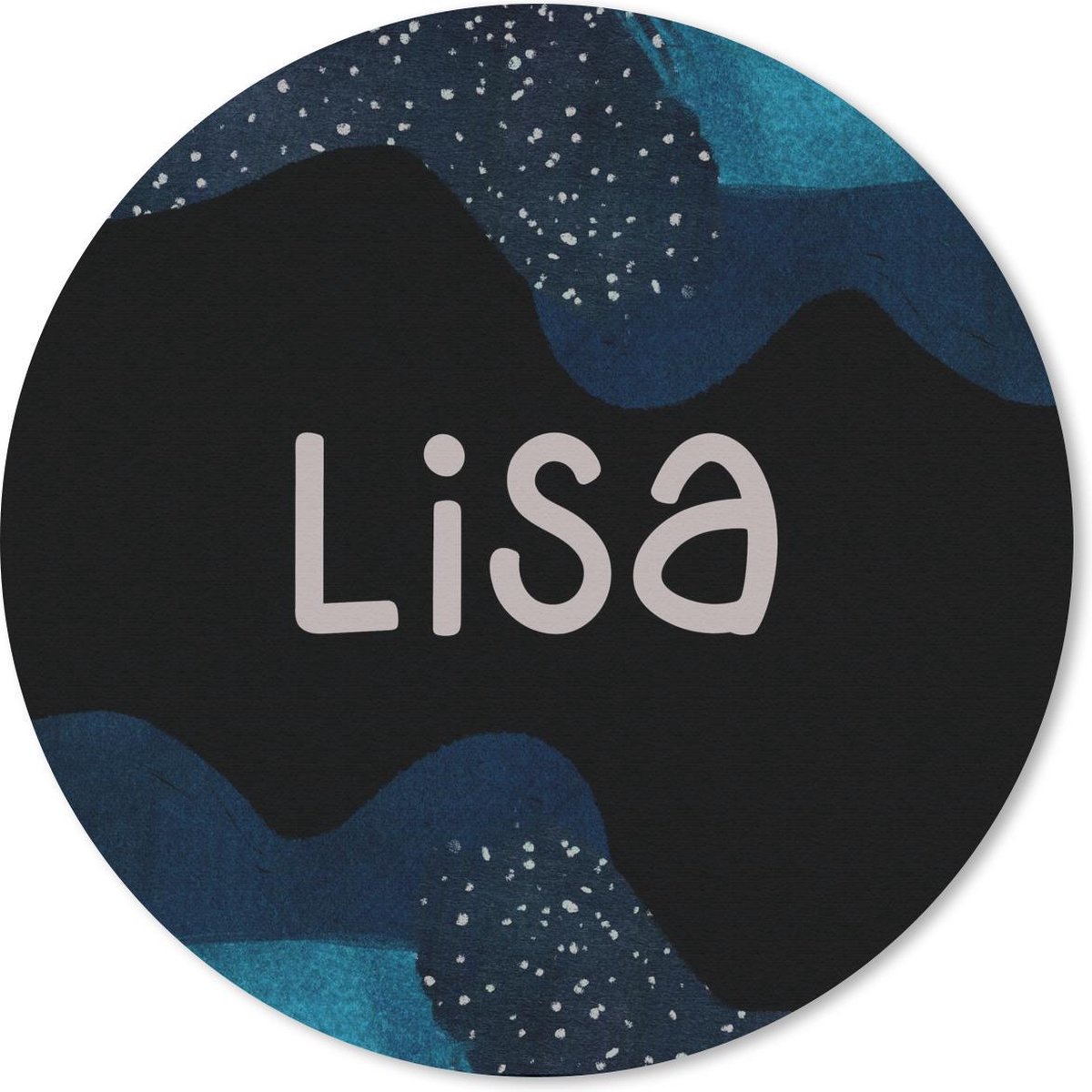 Muismat rond 50x50 cm - Mousepad Lisa - Pastel - Meisje - Ronde muismatten