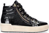 Gabor 488 Hoge sneakers - Leren Sneaker - Dames - Zwart - Maat 40,5