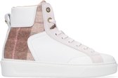 Woolrich Classic Court Mid Hoge sneakers - Leren Sneaker - Dames - Wit - Maat 40