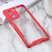 Voor Xiaomi Redmi K40 CN Versie/K40 Pro CN Versie/Mi 11i Overzeese Versie/Poco F3 Overzeese Versie Acryl + Kleur TPU Shockproof Case (Rood)