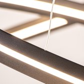 Straluma Eettafelhanglamp ovale LED ringen zwart