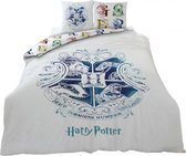 dekbedovertrek Hogwarts 200 x 200 cm katoen wit