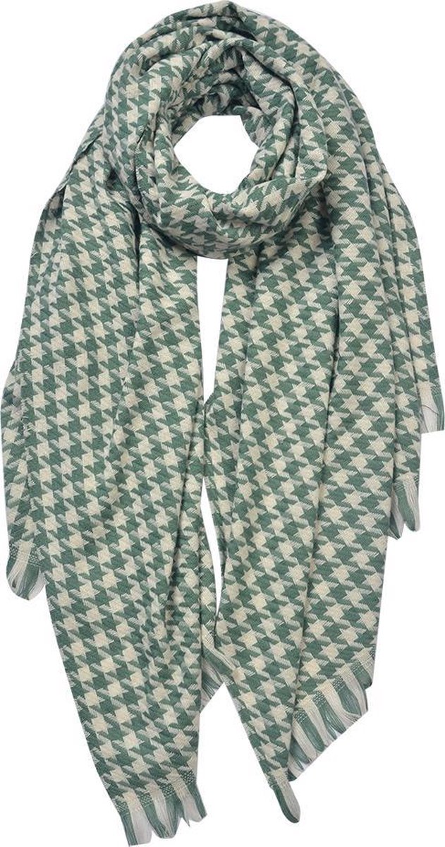 Juleeze Wintersjaal Dames 60x190 cm Groen Synthetisch Wintershawl