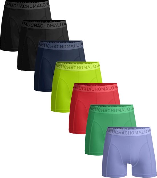 Muchachomalo-7-pack onderbroeken voor mannen-Elastisch Katoen-Boxershorts -  Maat XL | bol.com