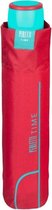paraplu Mini 97 cm dames rood/blauw
