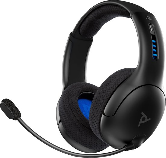 PDP Gaming LVL50 Draadloze Gaming Headset – PS4 & PS5 – Official Licensed – Zwart