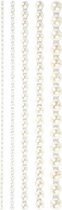 Zelfklevende halve plakparels 2/8 mm wit 140 stuks