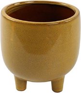 bloempot Robina 15 x 15 cm keramiek geel