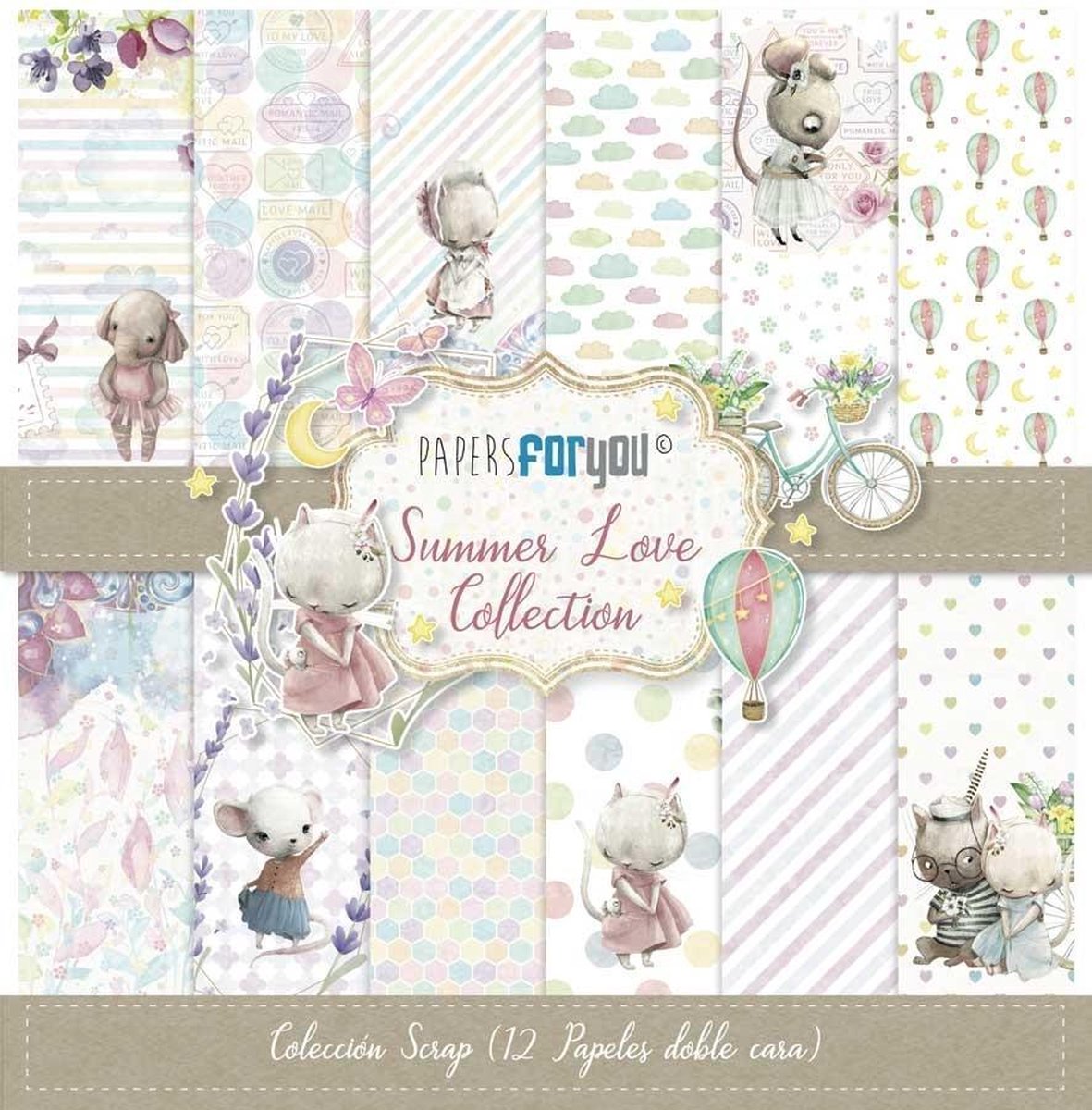 Summer Love 12x12 Inch Paper Pack (12pcs) (PFY-3053)