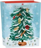 Christmas Conifer Gift Bag Medium With Tag (BGX 347M)