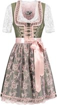 Dirndl Groen-Oudroze deluxe Star Collection