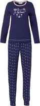 Donker blauwe dames pyjama