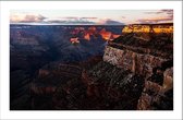 Walljar - Canyon Landschap - Muurdecoratie - Poster met lijst