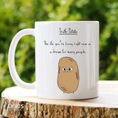 Truth potato - Customized mokken en bekers - mokken met tekst - mokken - bekers - cadeautje - cadeau voor vrouw - cadeau vor man - keramiek servies - cadeautje voor haar - cadeautje voor hem