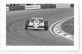 Walljar - Formule 1 Renault '81 - Zwart wit poster