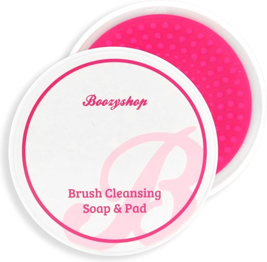 Boozyshop Makeup Brush & Sponge Cleansing Soap & Pad – 30 g