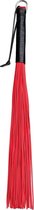 XX-Dreamtoys – PVC zweep met leren handvat – Rood