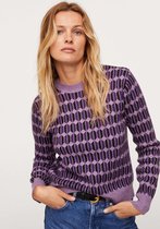 Mango Trui Geometrische Gebreide Trui 17004076 65 Dames Maat - L