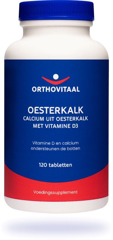 Orthovitaal - Oesterkalk - 120 tabletten - Met vitamine D3 - Multi  vitaminen mineralen... | bol.com