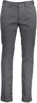 Hugo Boss  Broek Grijs Getailleerd - Maat W30 X L34 - Heren - Herfst/Winter Collectie - Katoen;Elastaan