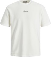 Jack & Jones T-shirt Jprblafranco Ss Tee Crew Neck Ln 12175825 Egret/reg Fit Mannen Maat - L