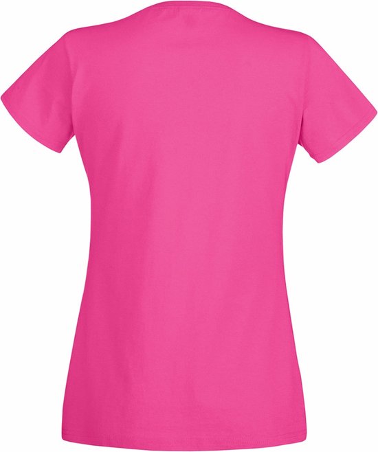 Fruit Of The Loom Dames / Vrouwen Damens-Fit Valueweight T-shirt met korte mouwen (Fuchsia)