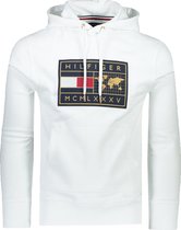 Tommy Hilfiger Sweater Wit Normaal - Maat L - Heren - Herfst/Winter Collectie - Katoen