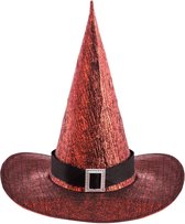 Carnival Toys Heksenhoed 40 Cm Polyester Bordeaux One-size