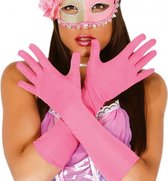 handschoenen 45 cm polyester roze