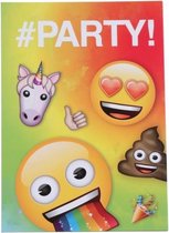 uitnodiging regenboog Emoji 8 stuks