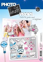 Photo booth props gender reveal