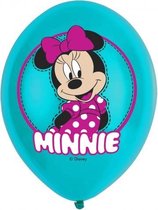 ballonnen Minnie Mouse multicolor 27,5 cm 6 stuks