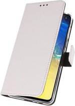 Booktype Telefoonhoesjes - Bookcase Hoesje - Wallet Case -  Geschikt voor Huawei P40 Pro - Wit