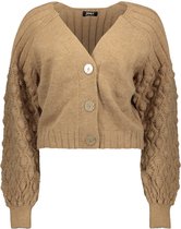 Only Vest Onlfreeze L/s V-neck Cardigan Knt 15236201 Tannin/w Melange Dames Maat - L