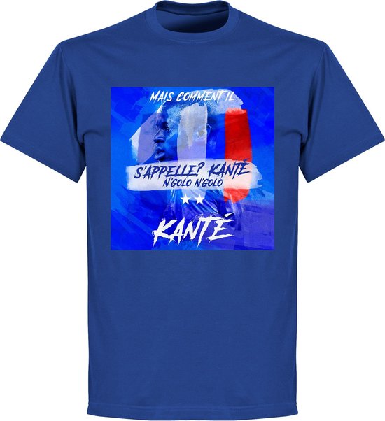 Kanté What's His Name T-Shirt - Blauw - 3XL