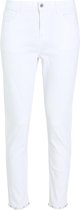 Cassis - Female - Witte broek met strassteentjes en vlinders  - Wit