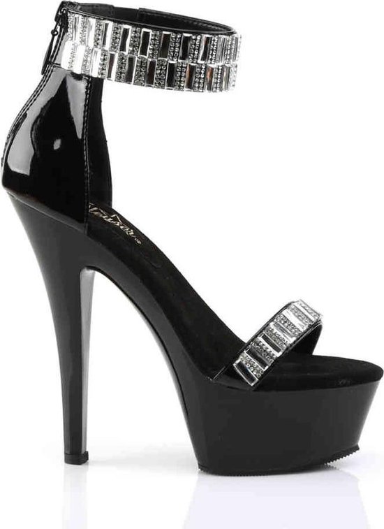 Pleaser Ankle Strap Sandal, Pole Dance Shoes -42 Shoes- KISS-269RS Pole Dance Shoes Zwart