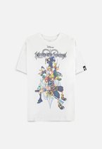 Disney Kingdom Hearts Dames Tshirt -L- Kingdom Family Wit