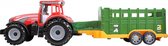 tractor 24Truck aanhanger 44 cm groen/rood