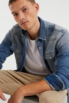 WE Fashion Heren denim overhemd van jog denim