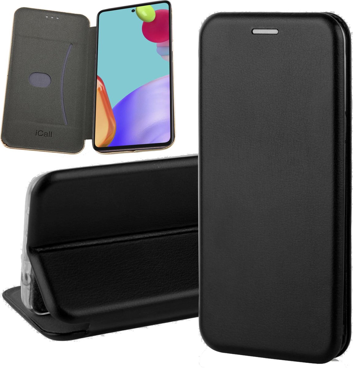 Hoesje geschikt voor Samsung Galaxy A52s - Portemonnee Book Case - Zwart