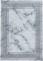 Modern laagpolig vloerkleed Naxos - zilver 3818 - 140x200 cm