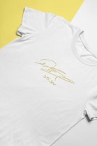 BTS Jin Signature T-Shirt for fans | Army Dynamite | Love Sign | Unisex Maat S Wit